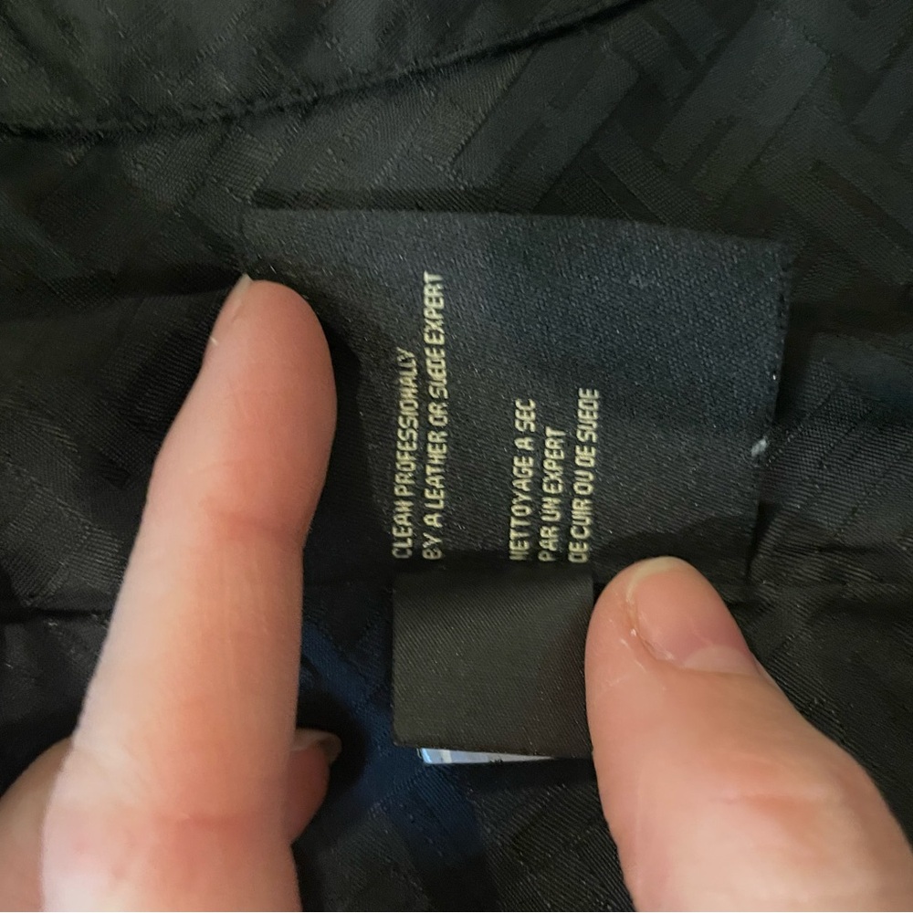 Cole Haan Women's Sleek Black Leather Jacket - Picture 5 of 5